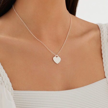 Heart Pendant in Sterling Silver Heart Pendant in Sterling Silver