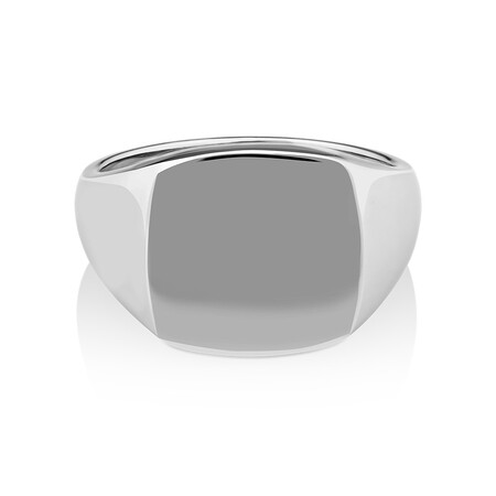 Men's Signet Ring In Sterling Silver Men's Signet Ring In Sterling Silver
