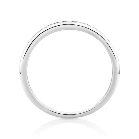 Wedding Band with 1/4 Carat TW of Diamonds in 10kt White Gold Wedding Band with 1/4 Carat TW of Diamonds in 10kt White Gold