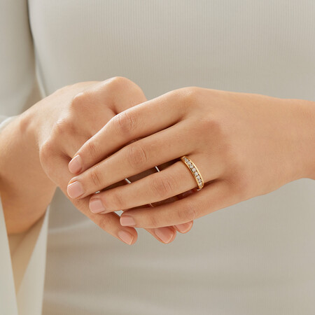 Evermore Wedding Band with 0.50 Carat TW of Diamonds in 18kt Yellow Gold Evermore Wedding Band with 0.50 Carat TW of Diamonds in 18kt Yellow Gold