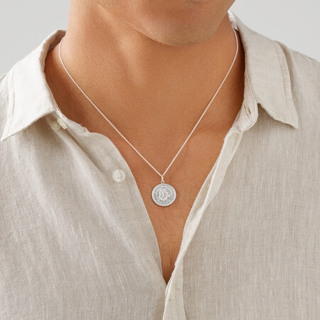 St. Christopher Pendant in Sterling Silver St. Christopher Pendant in Sterling Silver