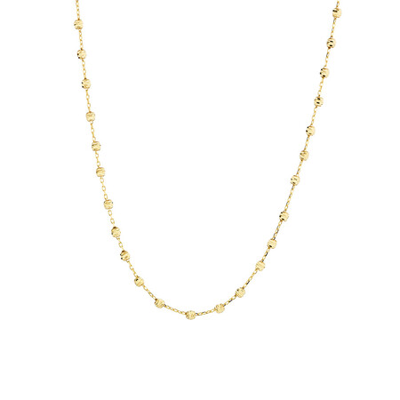45cm (18") Beaded Chain in 10ct yellow Gold 45cm (18") Beaded Chain in 10ct yellow Gold