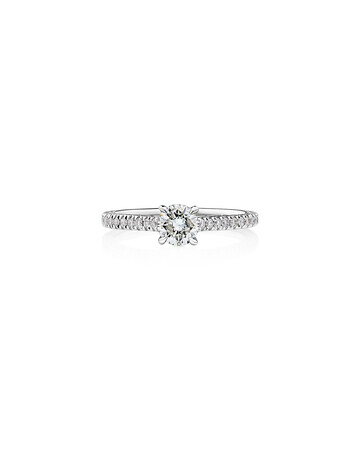 Engagement Ring with 0.78 Carat TW of Diamonds in 14ct White Gold Engagement Ring with 0.78 Carat TW of Diamonds in 14ct White Gold