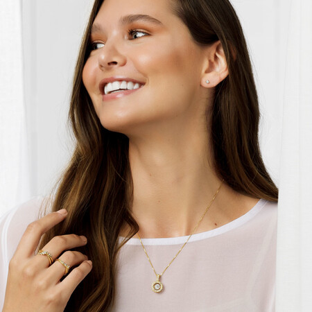 Everlight Pendant with 1 Carat TW of Diamonds in 14kt Yellow Gold Everlight Pendant with 1 Carat TW of Diamonds in 14kt Yellow Gold