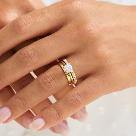 Wedding Band with 1/4 Carat TW of Diamonds in 14kt Yellow Gold Wedding Band with 1/4 Carat TW of Diamonds in 14kt Yellow Gold