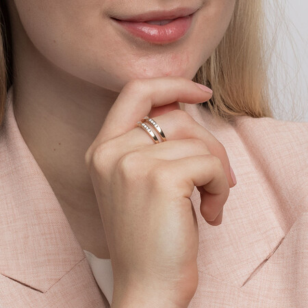 Enhancer Ring with 1/4 Carat TW of Diamonds in 10ct Yellow Gold Enhancer Ring with 1/4 Carat TW of Diamonds in 10ct Yellow Gold