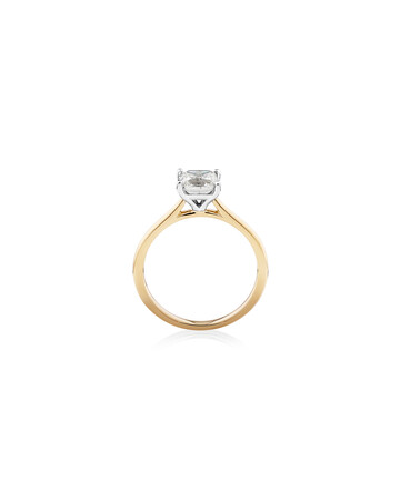 Evermore Certified Solitaire Ring With 1 Carat TW Diamond In 14kt Yellow/White Gold Evermore Certified Solitaire Ring With 1 Carat TW Diamond In 14kt Yellow/White Gold