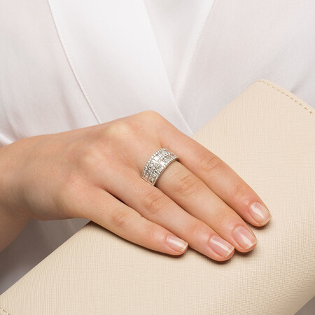 Ring with 2 Carat TW of Diamonds in 14ct White Gold Ring with 2 Carat TW of Diamonds in 14ct White Gold