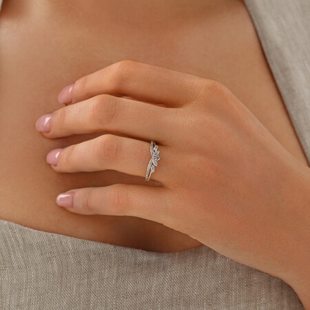 Wedding Band with 0.23 Carat TW of Diamonds in 10kt White Gold Wedding Band with 0.23 Carat TW of Diamonds in 10kt White Gold