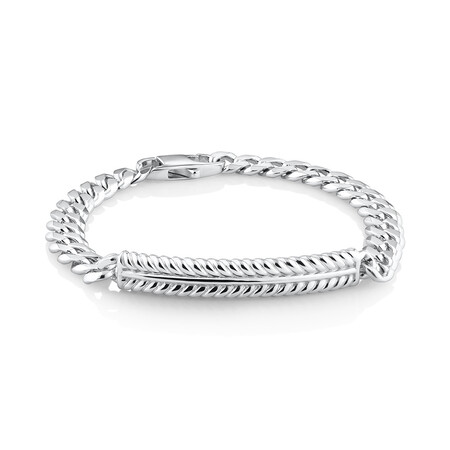 21cm (8") Textured Bracelet in Sterling Silver 21cm (8") Textured Bracelet in Sterling Silver