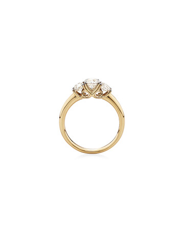 Three Stone Engagement Ring with 1 Carat TW of Diamonds in 14ct Yellow Gold Three Stone Engagement Ring with 1 Carat TW of Diamonds in 14ct Yellow Gold