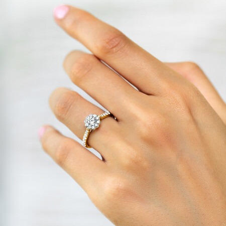 Southern Star Engagement Ring with 3/4 Carat TW of Diamonds in 14ct Yellow & White Gold Southern Star Engagement Ring with 3/4 Carat TW of Diamonds in 14ct Yellow & White Gold