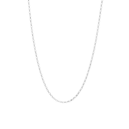 50cm (20") Diamond Cut Belcher Chain in 18ct White Gold 50cm (20") Diamond Cut Belcher Chain in 18ct White Gold