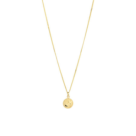 Sagittarius Zodiac Pendant in 10ct yellow Gold Sagittarius Zodiac Pendant in 10ct yellow Gold