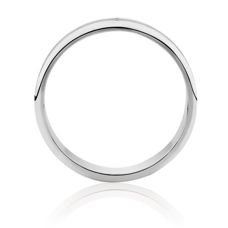 Men's Wedding Band in 10ct White Gold Men's Wedding Band in 10ct White Gold