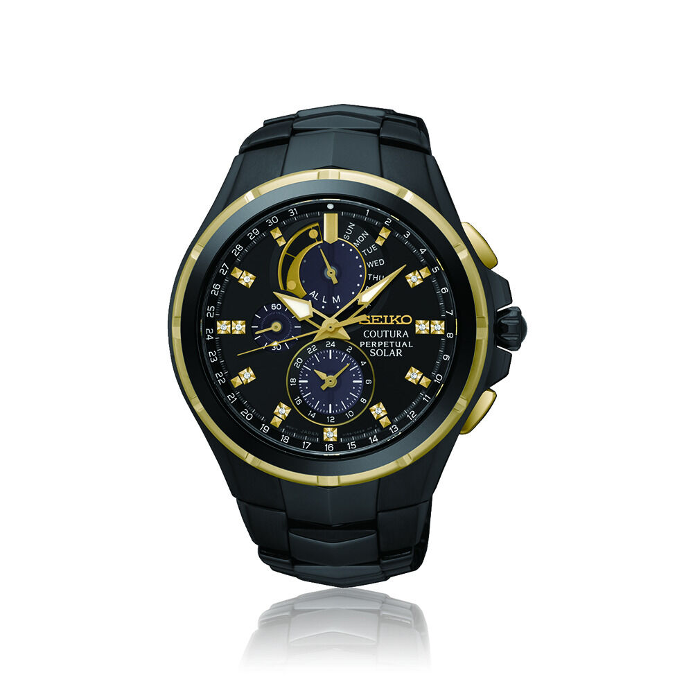 Seiko men's coutura chronograph perpetual watch sales
