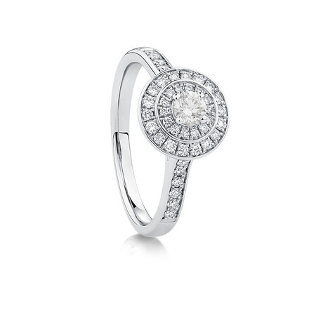 Whitefire Engagement Ring with 1/2 Carat TW of Diamonds in 18ct White & 22ct Yellow Gold Whitefire Engagement Ring with 1/2 Carat TW of Diamonds in 18ct White & 22ct Yellow Gold