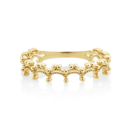 Beads Ring in 10ct Yellow Gold Beads Ring in 10ct Yellow Gold