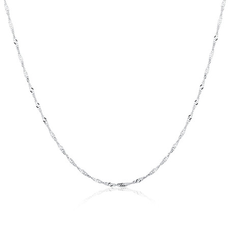 45cm (18") Singapore Chain in Sterling Silver 45cm (18") Singapore Chain in Sterling Silver
