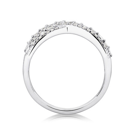 Ring with 0.50 Carat TW Of Diamonds in 10kt White Gold Ring with 0.50 Carat TW Of Diamonds in 10kt White Gold