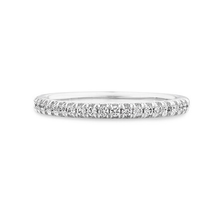 Wedding Band with 0.21 Carat TW of Diamonds in 18ct White Gold Wedding Band with 0.21 Carat TW of Diamonds in 18ct White Gold