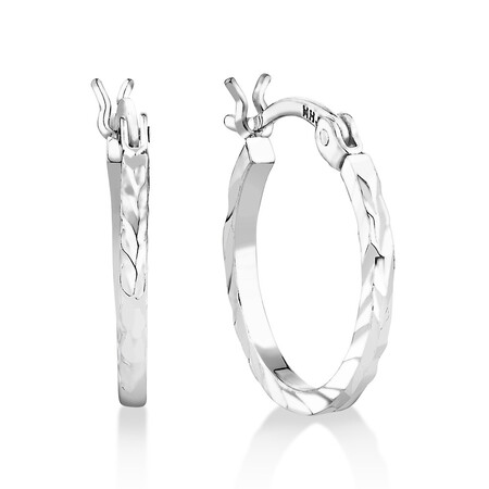 Hoop Earrings in Sterling Silver Hoop Earrings in Sterling Silver