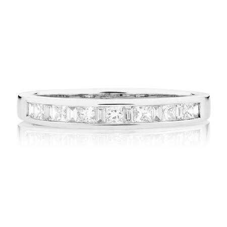 Wedding Band with 0.33 Carat TW of Diamonds in 18kt White Gold Wedding Band with 0.33 Carat TW of Diamonds in 18kt White Gold