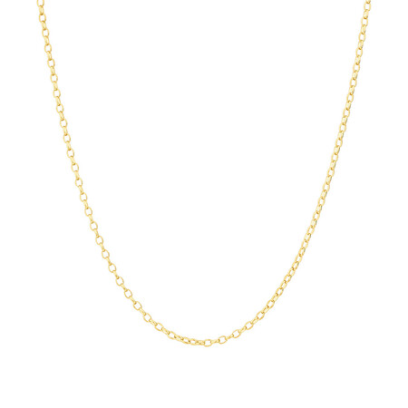 50cm (20") Oval Belcher Chain in 10ct Yellow Gold 50cm (20") Oval Belcher Chain in 10ct Yellow Gold