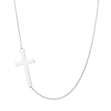 Cross Necklace in Sterling Silver Cross Necklace in Sterling Silver