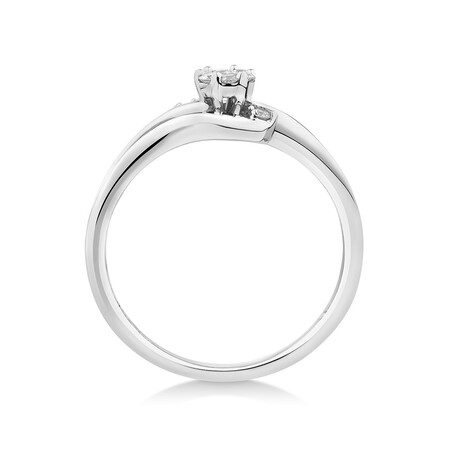Promise Ring with Diamonds in 10kt White Gold Promise Ring with Diamonds in 10kt White Gold