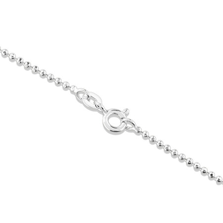 60cm (24") 1.5mm-2mm Width Ball Chain in Sterling Silver 60cm (24") 1.5mm-2mm Width Ball Chain in Sterling Silver