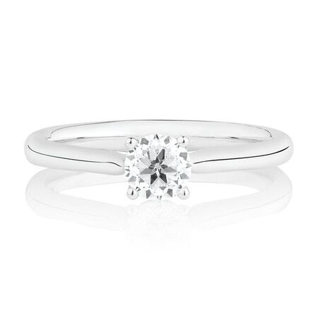 Southern Star Solitaire Engagement Ring with a 1/2 Carat TW Diamond in 14ct White Gold Southern Star Solitaire Engagement Ring with a 1/2 Carat TW Diamond in 14ct White Gold