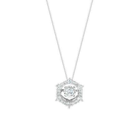 Everlight Pendant with 0.33 Carat TW of Diamonds in 10ct White Gold Everlight Pendant with 0.33 Carat TW of Diamonds in 10ct White Gold