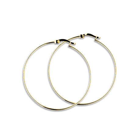 42mm Hoop Earrings in 10ct Yellow Gold 42mm Hoop Earrings in 10ct Yellow Gold