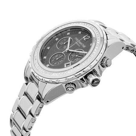 Unisex Chronograph Watch with 1/2 Carat TW of Diamonds in Grey Ceramic & Stainless Steel Unisex Chronograph Watch with 1/2 Carat TW of Diamonds in Grey Ceramic & Stainless Steel