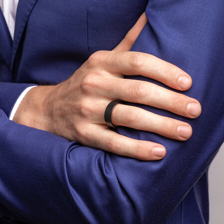 Ring in Black Titanium & 10ct Rose Gold Ring in Black Titanium & 10ct Rose Gold