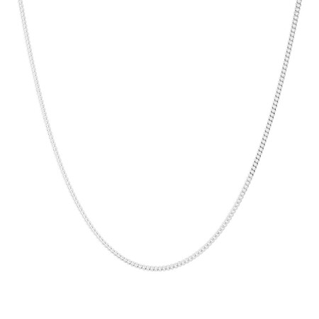 45cm (18") 1.5mm-2mm Width Curb Chain in Sterling Silver 45cm (18") 1.5mm-2mm Width Curb Chain in Sterling Silver