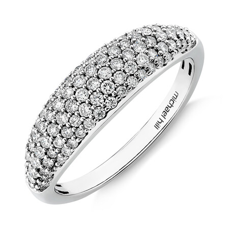 Pave Ring with 0.50 Carat TW of Diamonds in 10kt White Gold Pave Ring with 0.50 Carat TW of Diamonds in 10kt White Gold