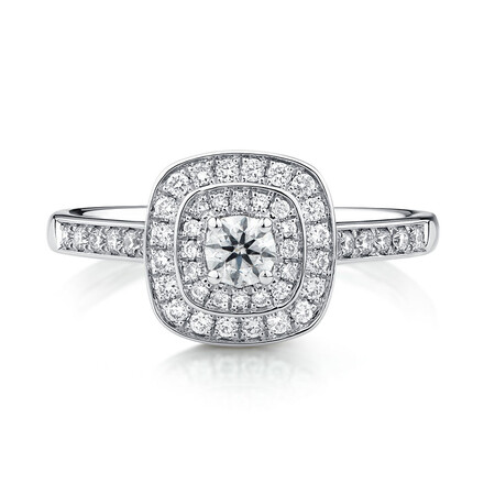 Whitefire Engagement Ring with 1/2 Carat TW of Diamonds in 18ct White & 22ct Yellow Gold Whitefire Engagement Ring with 1/2 Carat TW of Diamonds in 18ct White & 22ct Yellow Gold