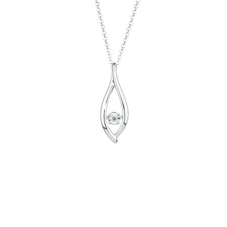 Everlight Pendant with a Diamond in Sterling Silver Everlight Pendant with a Diamond in Sterling Silver
