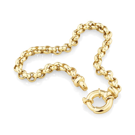 19cm (7.5") 5mm-5.5mm Width Belcher Bracelet in 10kt Yellow Gold 19cm (7.5") 5mm-5.5mm Width Belcher Bracelet in 10kt Yellow Gold