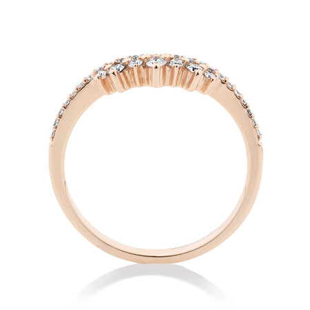 Evermore Wedding Band with 0.23 Carat TW of Diamonds in 10ct Rose Gold Evermore Wedding Band with 0.23 Carat TW of Diamonds in 10ct Rose Gold