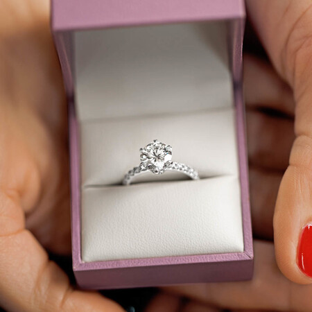 Sir Michael Hill Designer Engagement Ring With 2.52 Carat TW Of Diamonds In 14ct White & Rose Gold Sir Michael Hill Designer Engagement Ring With 2.52 Carat TW Of Diamonds In 14ct White & Rose Gold