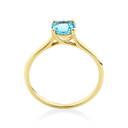 Ring with Topaz in 10ct Yellow Gold Ring with Topaz in 10ct Yellow Gold