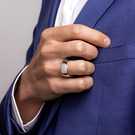 10mm Square Ring in Sterling Silver 10mm Square Ring in Sterling Silver