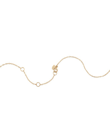 Necklace with Pink Tourmaline & 0.14 Carat TW of Diamonds in 10kt Yellow Gold Necklace with Pink Tourmaline & 0.14 Carat TW of Diamonds in 10kt Yellow Gold