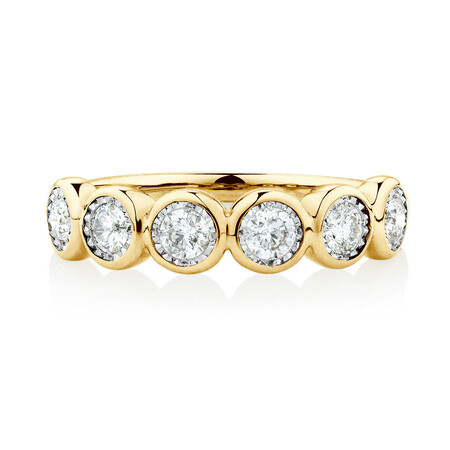 Ring with 1/2 Carat TW of Diamonds in 10kt Yellow Gold Ring with 1/2 Carat TW of Diamonds in 10kt Yellow Gold