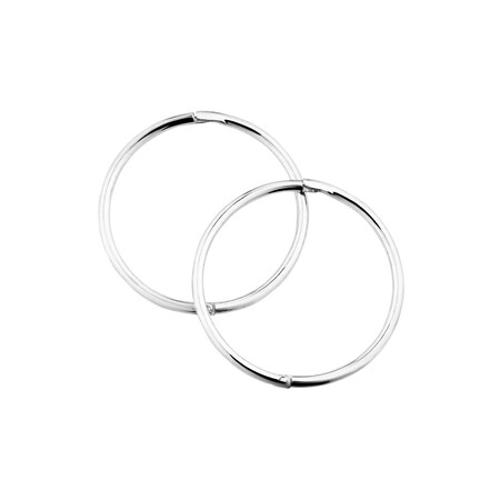 18mm Sleeper Earrings in Sterling Silver 18mm Sleeper Earrings in Sterling Silver