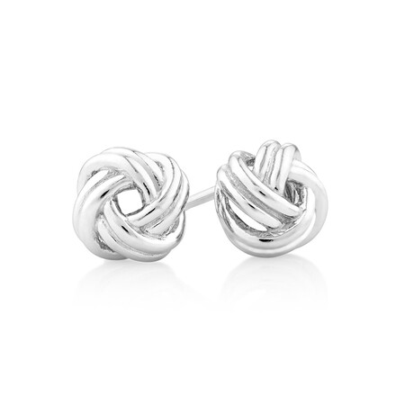 Knotted Swirl Studs in Sterling Silver Knotted Swirl Studs in Sterling Silver