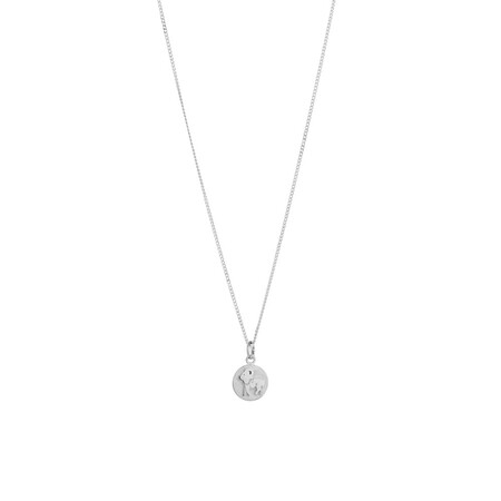 Aries Zodiac Pendant in Sterling Silver Aries Zodiac Pendant in Sterling Silver